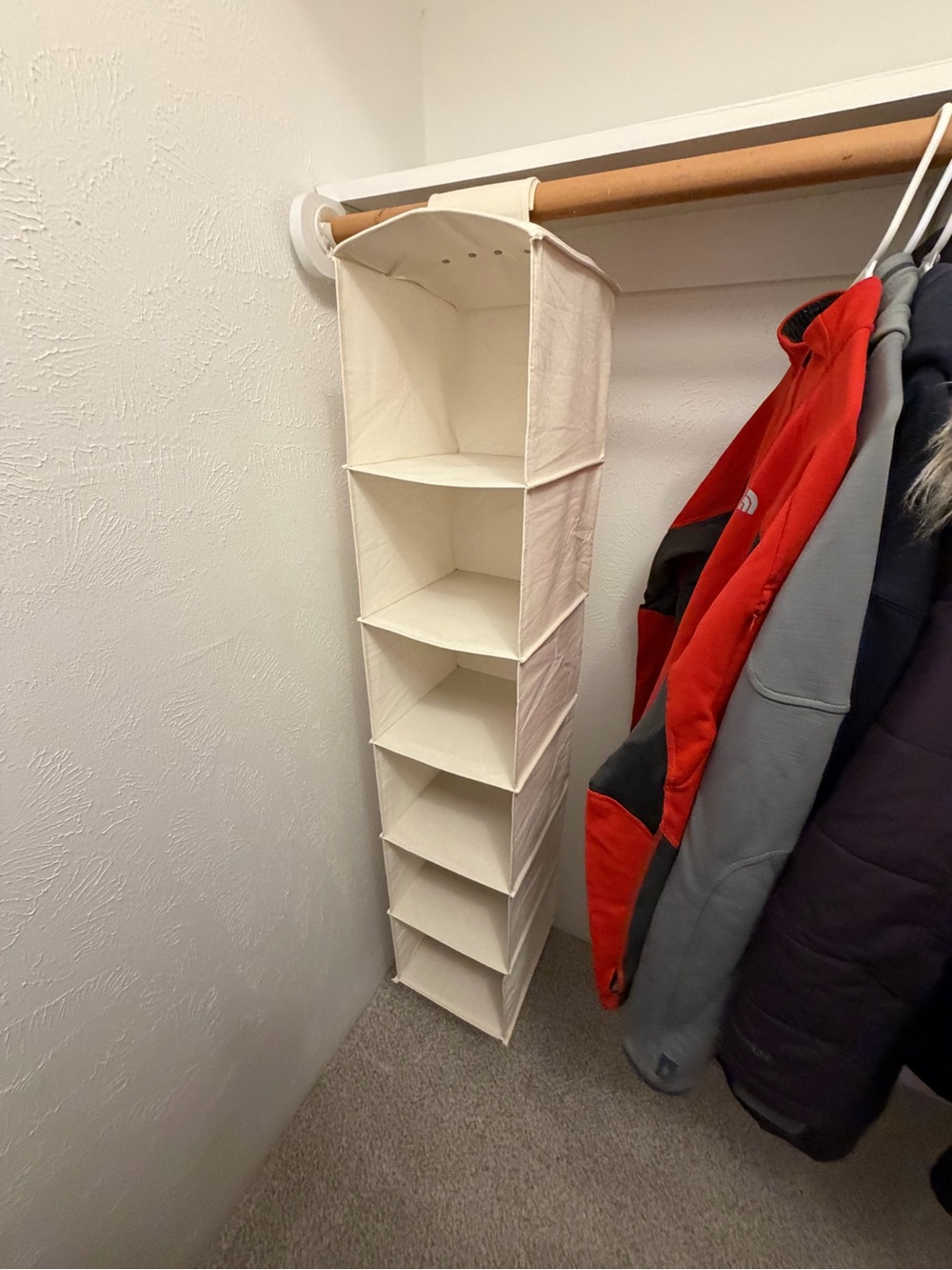 Canvas Hanging Closet Organizer